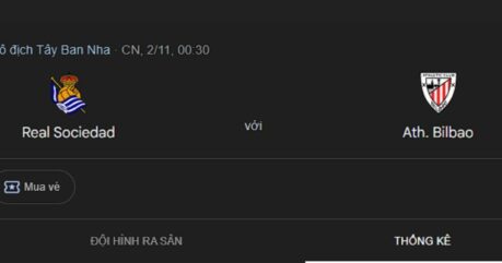 Kèo Real Sociedad Vs Athletic Club Lúc 00h30 Ngày 01/11 Tại Giải Đấu Vô Địch Tây Ban Nha